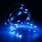 3M 4.5V 30 LED Batería Operado Plata Alambre Mini Cadena de luz de hadas Decoración de fiesta de Navidad multicolor - Azul