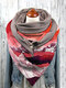 Women Polyester Cotton Landscape Prints Print Triangle Casual Warmth Shawl Scarf - #01