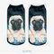 3D Digital Printing Design Animals High Quality Female Boat Socks Ankle Sock  - #14