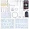 148/160/184Pcs Silicone Casting Resin Molds And Tools Set For Resin Jewelry DIY Resin Pendant Bracelet Silicone Casting Molds - #09