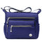 Women Nylon Waterproof Crossbody Bags Leisure Solid Multifunction Travel Shoulder Bags - Blue