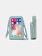 Women Multifunctional Touch Screen 6.5 Phone Bag Crossbody Bag - Green