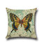 Linen Pillow Case Vintage Butterfly Home Decorative Leaning Cushion Pillow Cover  Pillowcases - #5