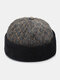 Men & Women Cotton Hip-hop Style Casual Street Trend Brimless Beanie Landlord Hat Skull Hat - Black