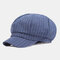Painter Hat Octagonal Hat Season Warm Hat Octagonal Cap - Blue