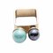 Style d'équilibrage Vintage Ring Alloy Black Green Pearl Ring - Or
