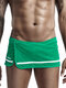 Mens Inside Net Briefs Sexy Towel Shorts Cotton Fleece Apron Design Loose Home Casual Boxer Shorts - Green