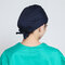 Doctor's Surgical Cap Beauty Strap Solid Color Beautician Hat Scrub Caps - Navy