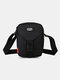 Men Oxford Ins Patchwork 6.5 Inch Phone Bag Crossbody Bag Hippie Bag - Black