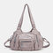 Женская сумка через плечо с несколькими карманами Сумка Soft Кожаное плечо Сумка - Абрикос