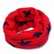 Boys Girls Neck Baby Kids Star Toddlers Knitted Circle Scarf Shawl Winter Warmer Scarves - Red