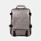 Men Retro Multifunction Anti-theft Waterproof Large Capacity 15.6 Inch Laptop Bag Backpack - Grey