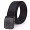 Mens Nylon Multi-color Belt Outdoor Slider Buckle Military Tactical Durable Belt Adjustable - Black