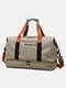 32L Oxford Two Layers Large Capacity Multi-Pockets Waterproof  Handbag Crossbody Bag Summer Travel - Paper Yellow