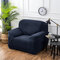 Winter Thickened Spandex Elastic Stretch Sofa Cover Slipcover Couch 1/2/3/4 Seater - Navy Blue