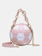 Women Basketball Football Chains Handbag Crossbody Bag Shoulder Bag - Pink 1
