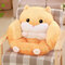 Cartoon Hamster Seat Cushion Pillow Kawaii Plush Home Office Waist Pillow Chair Cushion - Light Brown