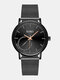 JASSY 10 Colors Stainless Steel Business Simple Fashion Alloy Quartz Watch - #07