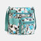 Women Multicolor Printing Waterproof Multi-pocket Anti-theft Crossbody Bag Shoulder Bag - #03