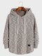 Sweats à capuche décontractés avec cordon de serrage et ourlet incurvé en tricot contrasté pour hommes - marron