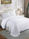 2/3PCS Dacron Simple Style Solid Color Bedding Set Quilt Cover Pillow Case - White
