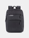 Men Multifunction USB Charging 14 Inch Laptop Bag Travel Backpack - Black