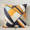 Orange Abstract Pattern Cotton Linen Pillow Case Home Fabric Sofa Mediterranean Cushion Cover - #1