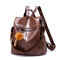 Multi-function anti theft Backpack Shoulder Bag For Women - Brown 2