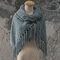 Women Scarf Chenille Soft And Comfortable Scarf Shawl Winter Shawl Wrap - Blue