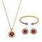 JASSY® Luxury 12 Months Birthstone Jewelry Set Lucky Zodiac Birthday Gemstone Best Gift for Women - July
