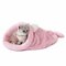 Cute Cat Sleeping Warm Bag Dog Bed Pet Puppy House Soft Mat Cushion Pets Accessories  - Pink