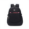 New Fashion Casual Men's Computer Backpack Shoulder Bag Junior High School Student Bag Travel Couple Backpack - Red