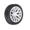 4PCS Alloy Wheels Tire Set Rims & Axles Model Car For 1/64 Modified Vehicle  - #9