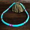 6mm Polymer Clay Necklace Soft Pottery Choker Necklace 10 Colors  Surfer Beads Collar Handmade Clavicle Chain - Blue