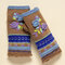 Casual Knit Gloves Handwarmers - Blue