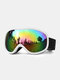 Lunettes de ski unisexes à double couche et grand champ de vision sphériques professionnelles anti-buée à double lentille - #06