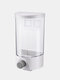 1 Pc Kitchen Wall-Mounted Grains Airtight Jar Push-Type Moisture-Proof Oatmeal Storage Jar - 1000ml