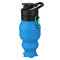 550ml Creative Silicone Collapsible Telescopic Water Kettle Portable Outdoor Travel Water Cup - Blue