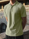 Mens Slim Short Sleeve Shirt - Green