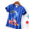 Boy's Cartoon Number Print Short Sleeves Casual T-shirt For 3-10Y - #02
