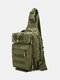 Nylon Outdoor Camo Pattern Multi-pockets Tactical Fish Bag Crossbody Bag Chest Bag - #02