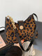 Women Leopard Houndstooth Pattern Prints Shoulder Bag - #03