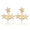 Trendy Star Hanging Earrings Simple Alloy Style Earrings Stub For Women - Gold