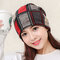 Lady Cotton Velvet Mesh Multi-Functional Warm Beanie Hat Leisure Fashion Soft Hat - 2