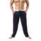 Mens Home Trousers  Casual Running Drawstring Sports Cotton Pants - Blue
