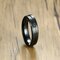 Fashion Finger Rings IP Black Plating Stainless Steel Cubic Zirconia Rings Causal Jewelry for Men - Black