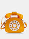 Borsa a tracolla Borsa per telefono cellulare creativo creativo multicolor casual in ecopelle da donna - arancia