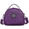 Multifunction Two Interlayers Handbags Outdoor Shoulder Bags Light Crossbody Bags Backpack - Purple