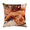 Cute Cat Printing Linen Cushion Cover Colorful Cats Pattern Decorative Throw Pillow Case For Sofa Pillowcase - #7