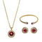 JASSY® Luxury 12 Months Birthstone Jewelry Set Lucky Zodiac Birthday Gemstone Best Gift for Women - January